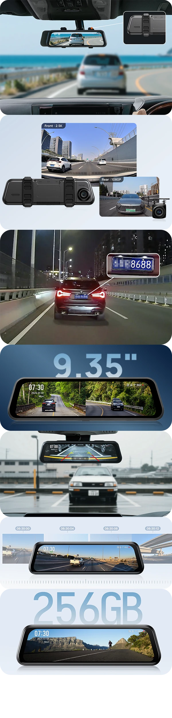 70mai S410 2.5K Więcej niż lusterko wsteczne